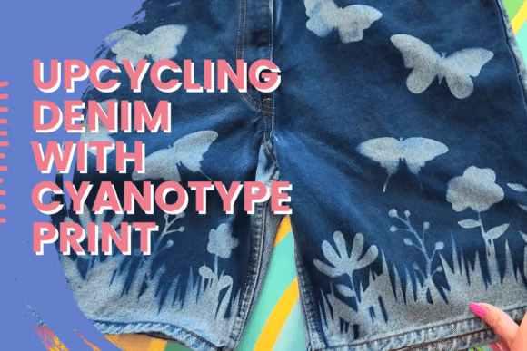 Download Upcycle Denim with Cyanotype Print - Premium Resources
