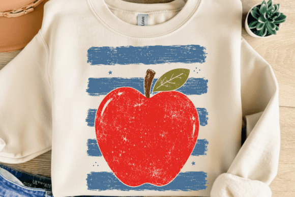 Download Coastal Apple Stripes Teacher Mom PNG - Teacher Collection