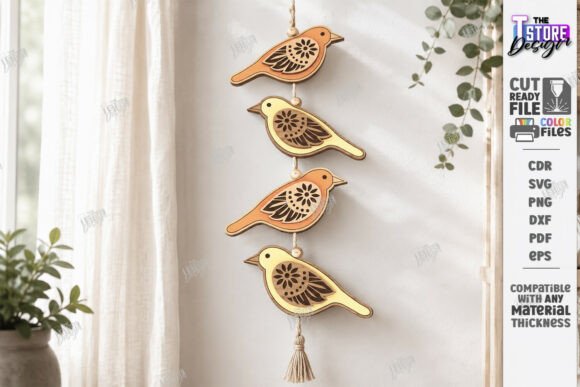 Download Layered Hanging Ornament Laser Cut | CNC - Layered Collection