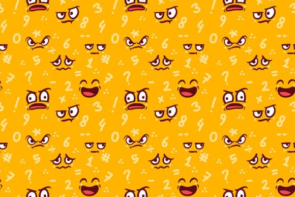 Download Expressive Emoticon Seamless Pattern - Premium Resources